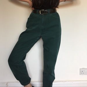 Vintage Green Mom Jeans